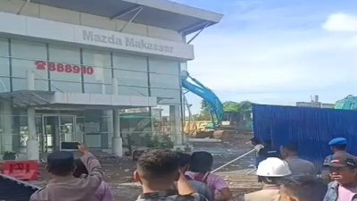 Lahan Showroom Mazda di Pettarani Makassar Resmi Dieksekusi