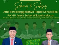 Iklan: Ucapan ” Selamat GP Ansor Sul-Sel