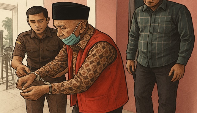 Kakek Peot Naik Mobil Pribadi Saat Sidang, Diduga Dapat Perlakuan Khusus Jaksa