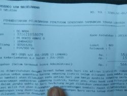 Dugaan Pungli di Rayon PLN Takalar Kembali Mencuat, Struk Pembayaran Rp15 Ribu Jadi Sorotan