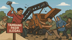 Warga Geram, Tambang Ilegal Sawakong Seolah Tak Tersentuh Hukum