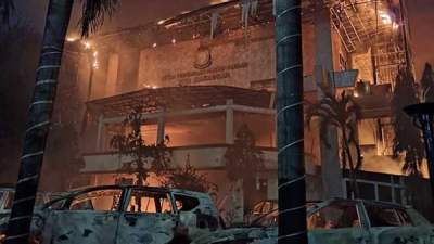 Kematian Sopir Ojol Berujung Amuk: Kantor DPRD Makassar Jadi Sasaran Pembakaran