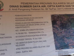 LSM Bongkar Proyek SPAM Gowa, Sarat Kolusi, Korupsi, Nepotisme!
