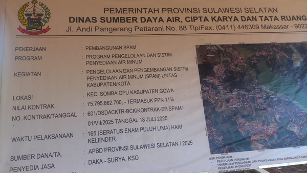 LSM Bongkar Proyek SPAM Gowa: Sarat Kolusi, Korupsi, Nepotisme!