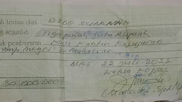 Bukti Transfer Terungkap, Dua Kepala Sekolah Diduga Jadikan Fasum Sekolah Sebagai Ruko Sewaan