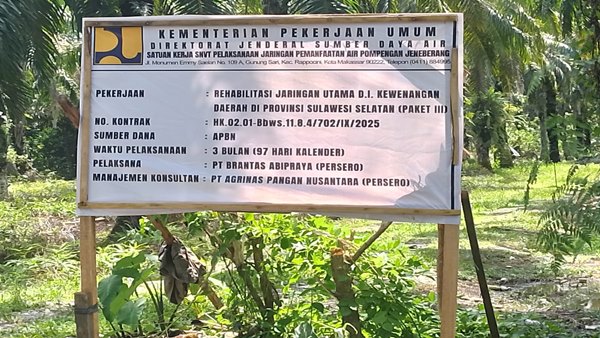 Transparansi Nol! Proyek Irigasi di Bone Bone Diduga Proyek Siluman Berbungkus Rehabilitasi