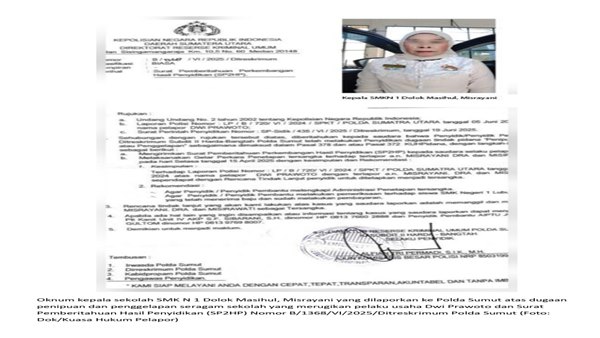 Misrayani dan Staf TU Resmi Tersangka Penggelapan