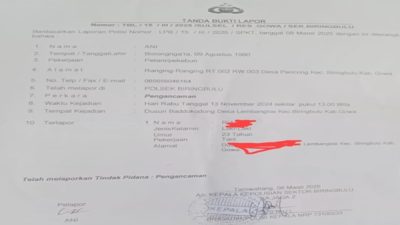 Laporan Sudah Masuk, Proses Hukum Pengancaman Jalan Lambat