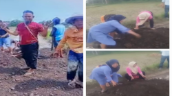 Janji Manis Tinggal Omong Kosong, Warga ‘Dipaksa’ Perbaiki Jalan Sendiri