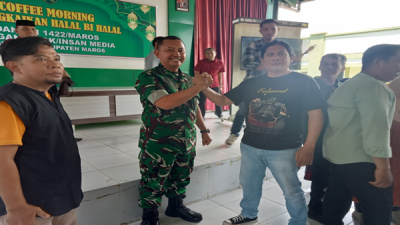 Tingkatkan Sinergitas, Dandim 1422 Maros Gelar Coffee Morning Bersama Insan Pers