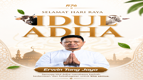 Erwin Tang Jaya Banjir Pujian! Ucapan Idul Adhanya Disebut Penuh Makna dan Kepedulian