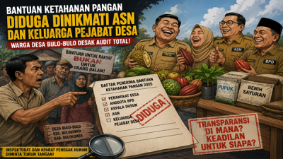 Diduga Tak Tepat Sasaran, Bantuan Ketahanan Pangan Desa Bulo-Bulo Diminta Diaudit