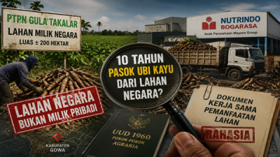 Poros Rakyat Indonesia Desak Bongkar Dokumen Pemanfaatan Lahan PTPN Takalar