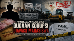 Mahasiswa Alauddin Kawal Dugaan Korupsi Proyek Jalan Gowa 2025