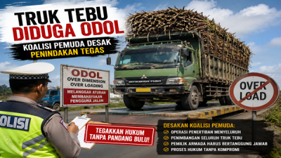 Keselamatan Jalan Dipertaruhkan, Kasat Lantas Takalar Didesak Tindak Truk Tebu ODOL