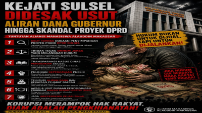 Tak Ada Ruang Tebang Pilih, Kejati Sulsel Didesak Usut Semua Dugaan Korupsi