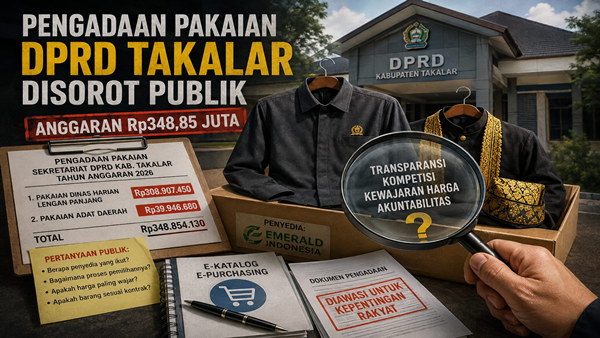 Belanja Pakaian DPRD Takalar Rp348 Juta Disorot, Harga dan Penyedia Diminta Diuji