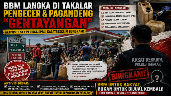 Kelangkaan BBM Menggila di Takalar, Aparat Didesak Bongkar Pola Distribusi