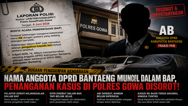 Ada Nama AB dalam BAP, Saidiman Desak Polresta Gowa Buka Terang Penanganan Perkara