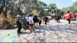 Api Membesar di Lanna, Polhut dan Tim Gabungan Turun Memadamkan