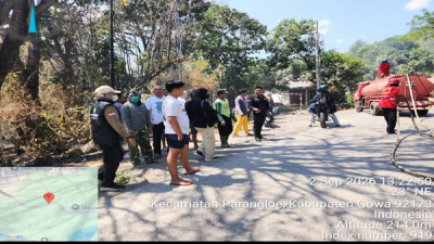 Api Membesar di Lanna, Polhut dan Tim Gabungan Turun Memadamkan