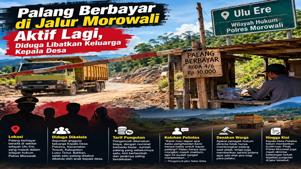 Sudah Pernah Ditertibkan, Palang Berbayar di Ulu Ere Kini Muncul Lagi