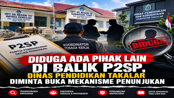 Dugaan Permainan di Balik P2SP Takalar? Dua Sekolah Disorot, Inspektorat Diminta Turun