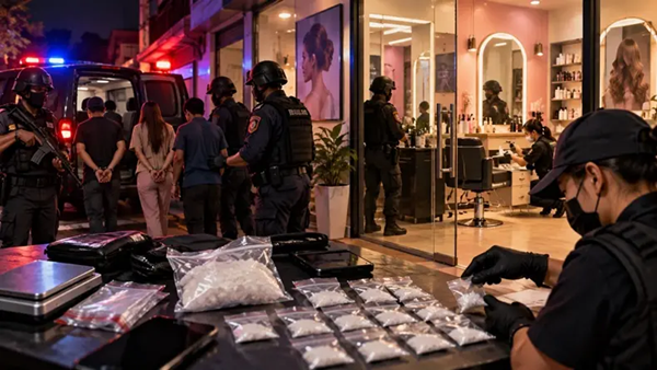 Diduga Jadi Gudang Sabu, Salon Kecantikan di Makassar Diserbu Polisi